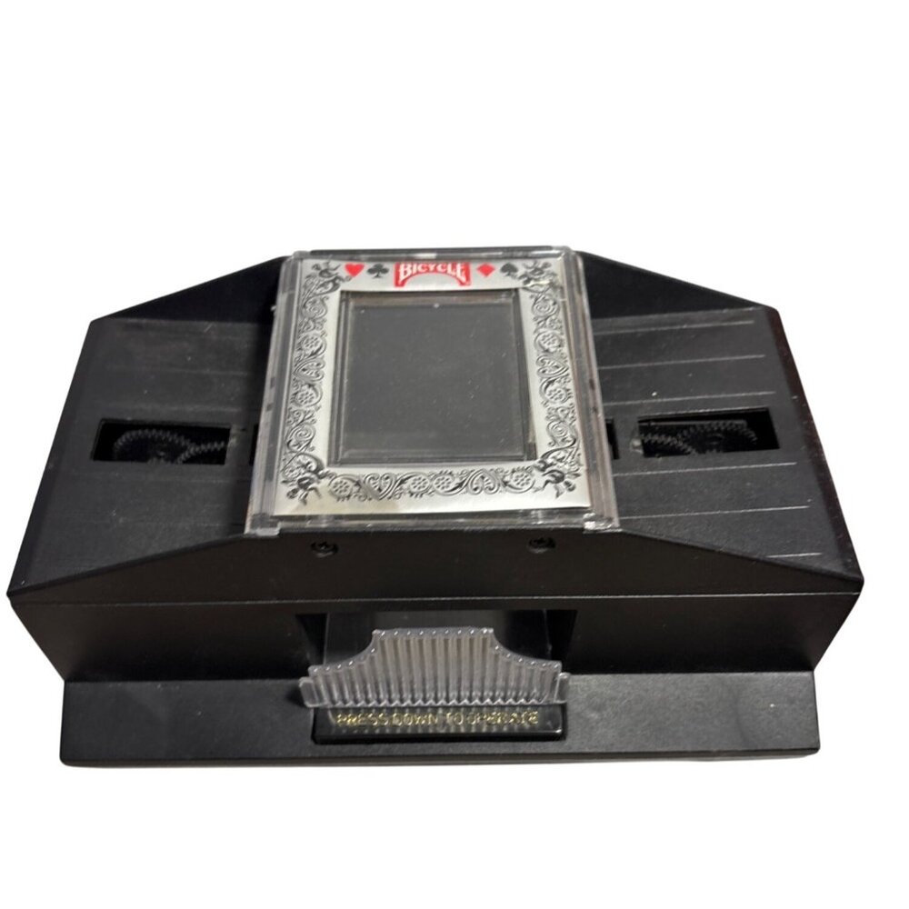 Bicycle Automatic Card Shuffler For Poker & Game Cards Battery Operated Black